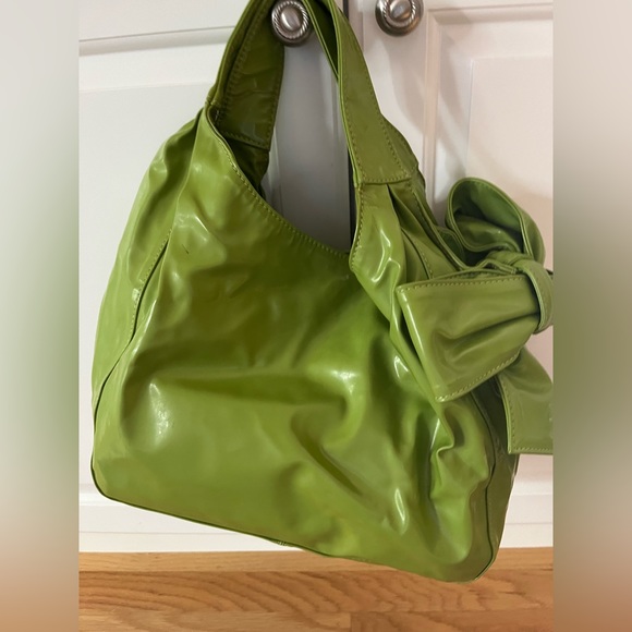 valentino green leather bag with bow - Picture 3 of 12